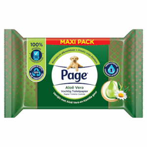 Aloë vera vochtig wc papier maxi