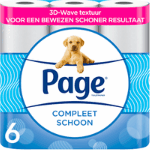 Compleet Schoon toiletpapier