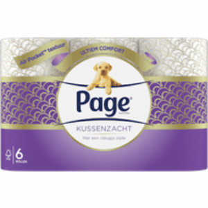 Kussenzacht toiletpapier