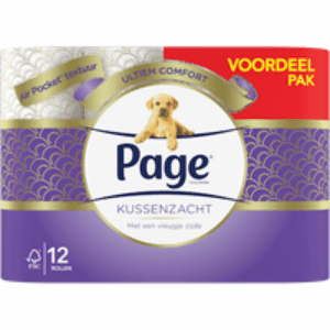 Kussenzacht toiletpapier