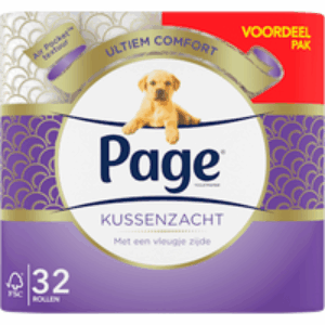 Kussenzacht toiletpapier