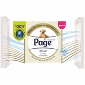 Vochtig toiletpapier puur 38 st